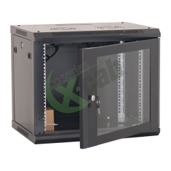 Cabinet metalic de perete 19", tip rack wallmount, 9U 600x600 mm, Eco Xcab Negru
