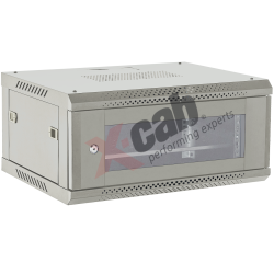 Cabinet metalic de perete 19", tip rack wallmount, 4U 600x450 mm, Xcab Gri
